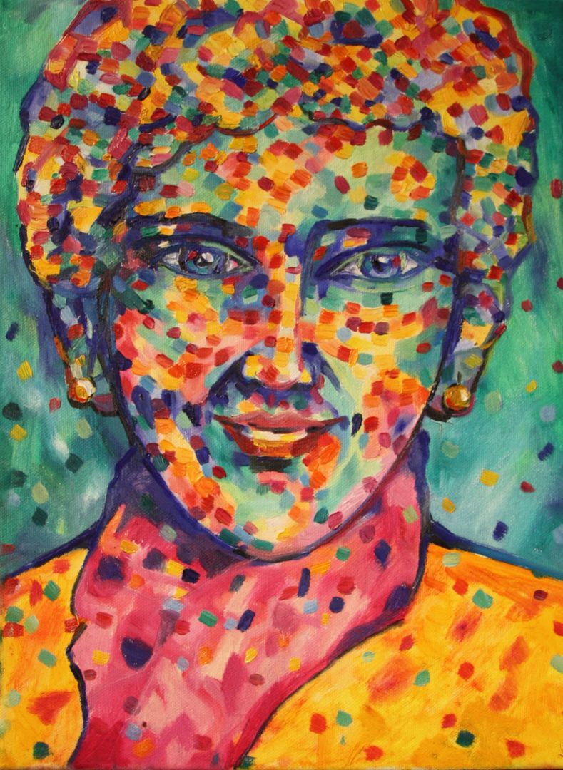 Porträt mit Schal, 2015 (Lisa Hofer)
